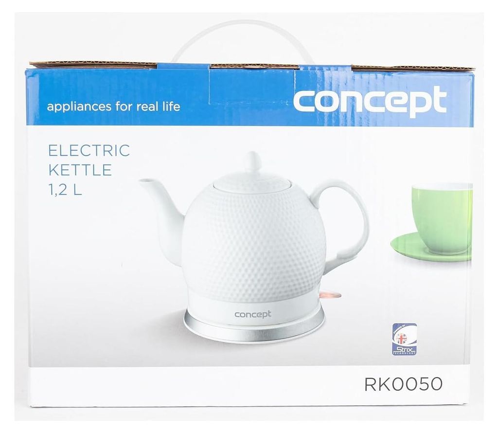 Concept RK0050, 1,2 l, 1000 W, Weiß, Keramik, Drahtlos Produktbild 