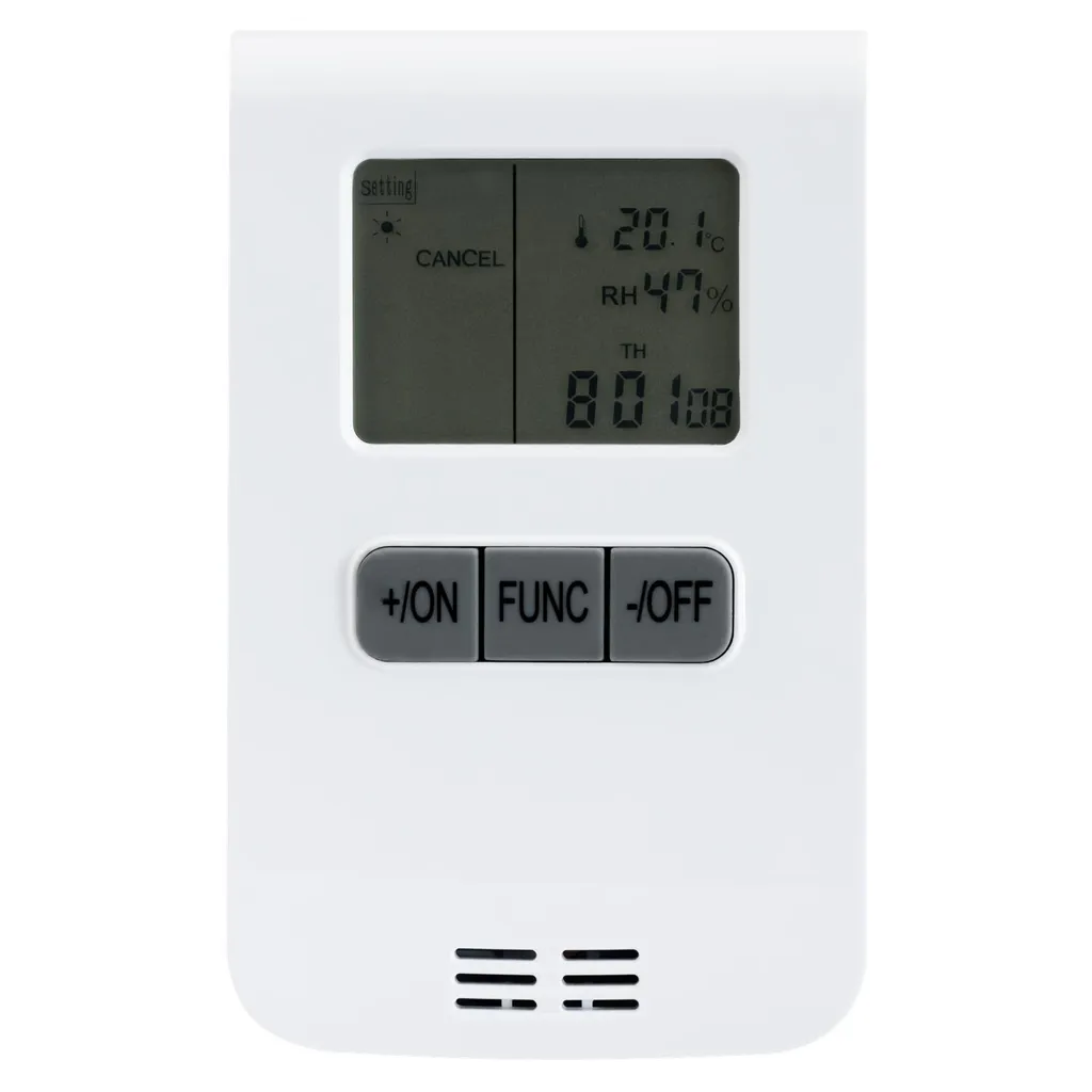 Thermostat d'ambiance programmable sans fil pour chauffage et ventilateur