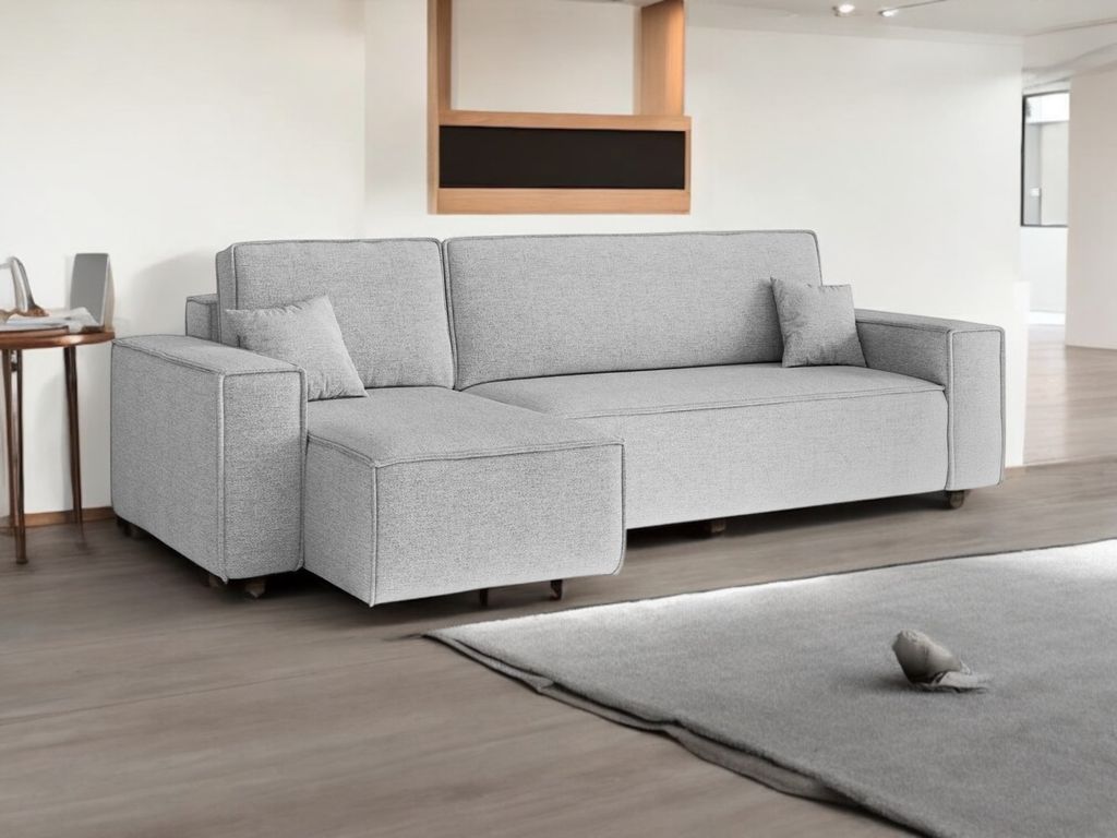 Eckschlafsofa HUDINI - hellgrau