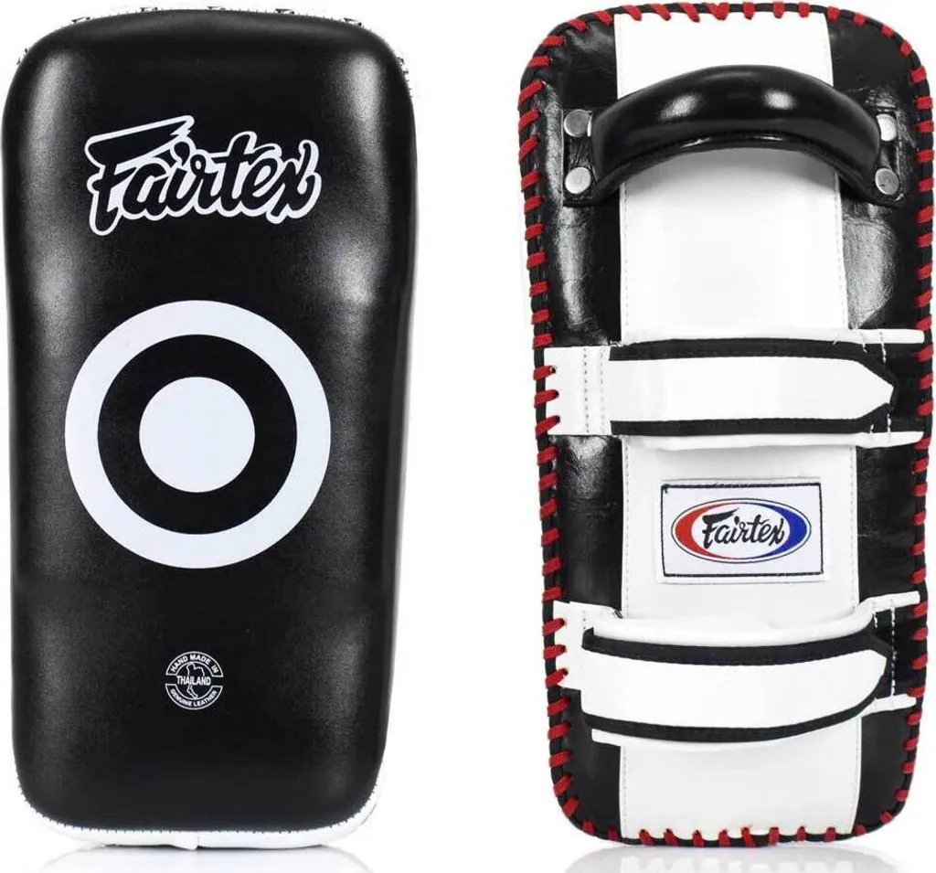 Fairtex KPLC2 Paire de PAO de Boxe Thaïlandaise Courbés en Cuir Noir