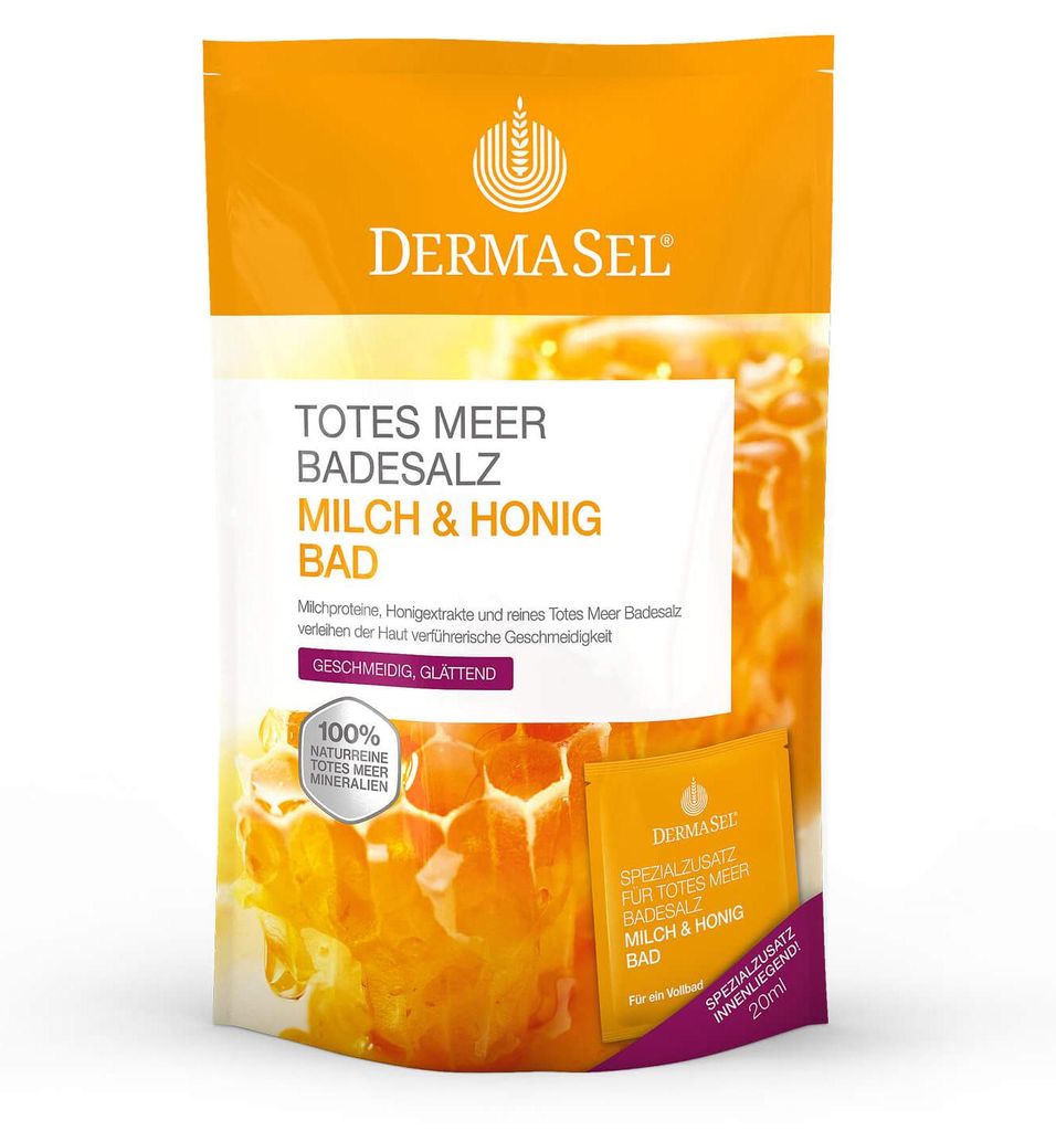 Dermasel Totes Meer Badesalz+Milch&honig Spa 1 P
