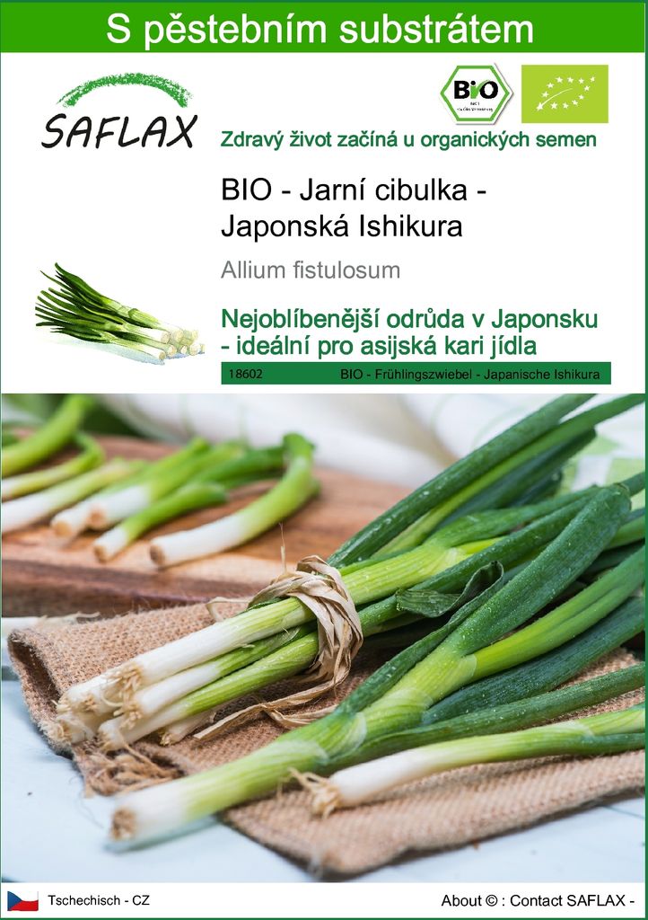 SAFLAX - BIO - Jarní cibulka - Japonská Ishikura - Allium Obrázek produktu 