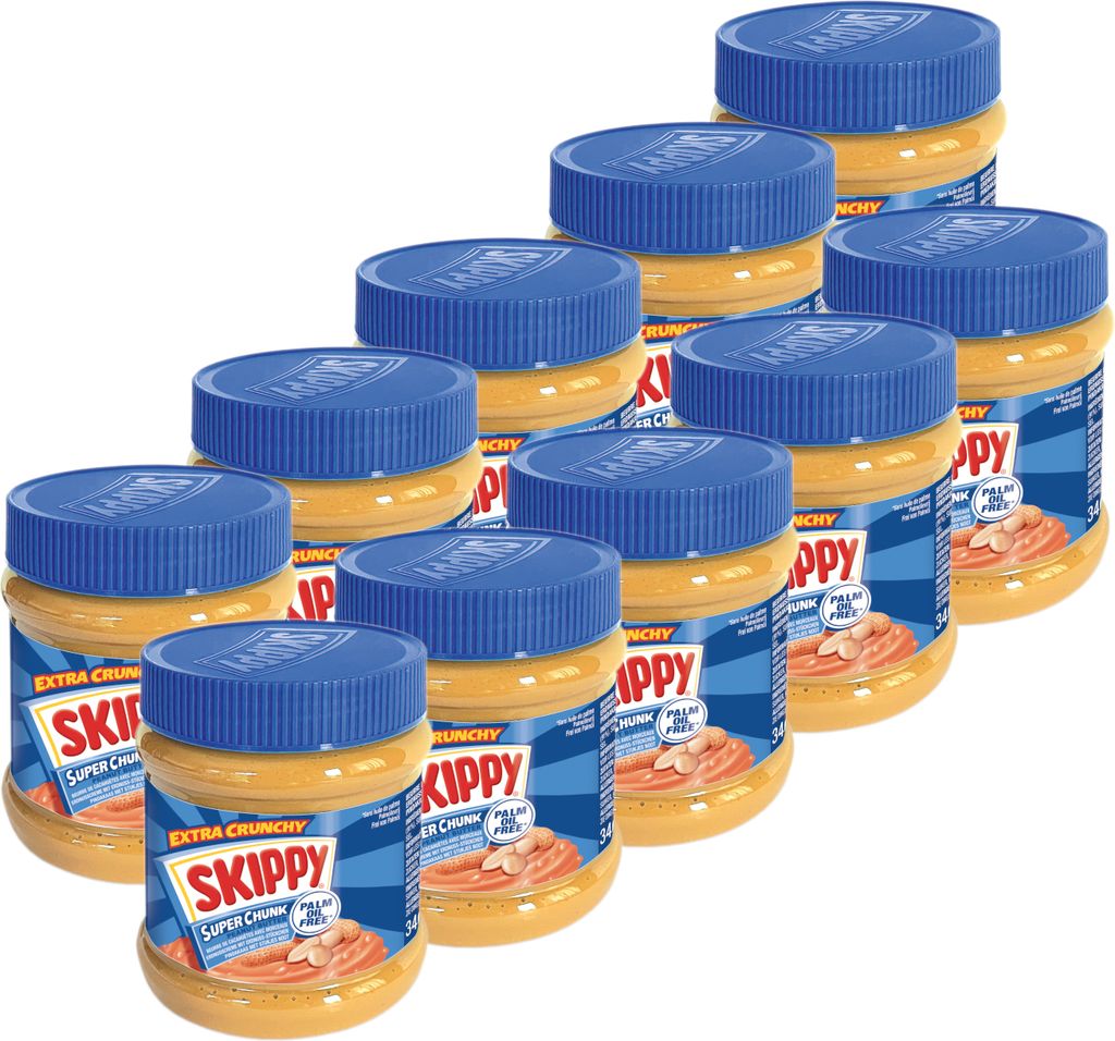 SKIPPY 10x Erdnussbutter "SuperChunk" Peanut Butter Crunchy Produktbild 