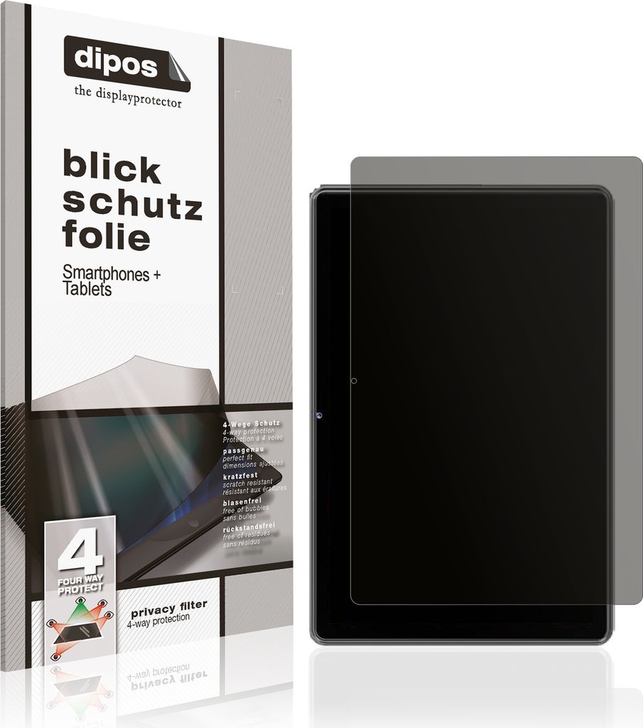 Blickschutzfolie für Goodtel G2 11 Zoll Tablet matt Schutzfolie Folie Display Schutz dipos
