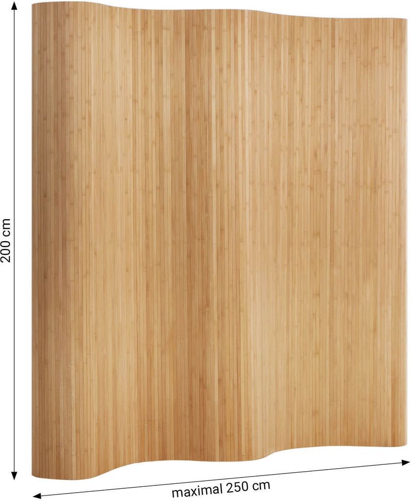 Homestyle4u 302, Raumteiler Paravent Bambus Trennwand Produktbild 3