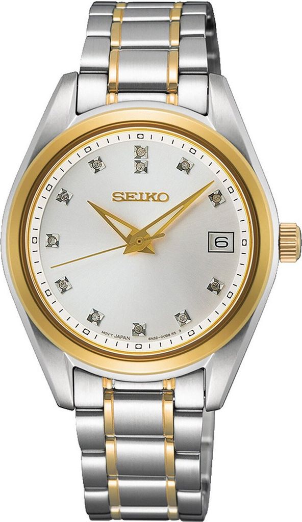 Seiko SUR582P1 Damenuhr mit Saphirglas Bicolor 1