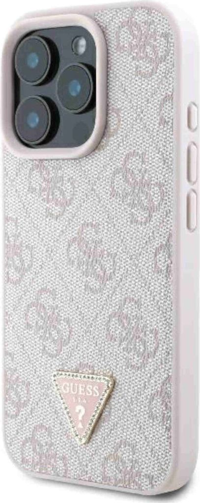 Etui Guess Leder Metall Logo Strass Crossbody Na Iphone 16 Produktbild 