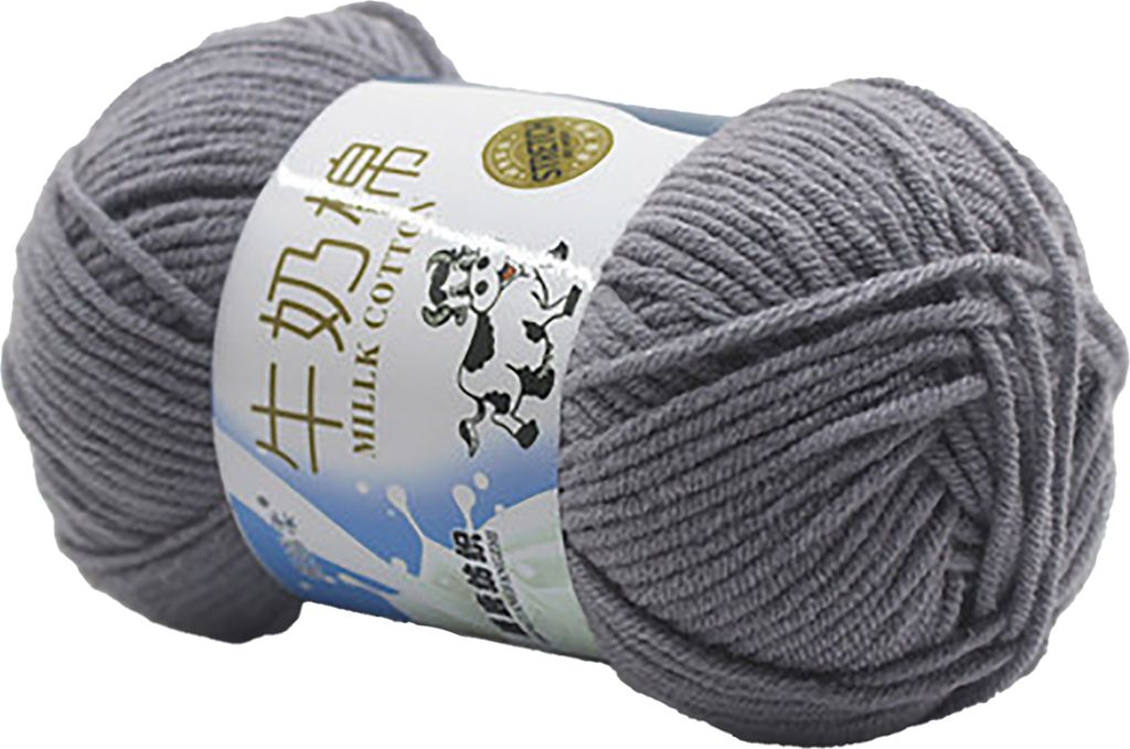 1 Rollen 5-Strang-Wollgarn weich warm warm DIY Anfänger Handrick-Häkelgarnkugel für Nähgeschäft-Grau