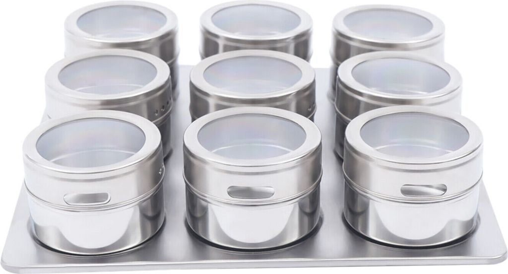 Magnetické krabičky na koření 9 kusů/sada nádob na koření z Obrázek produktu 7