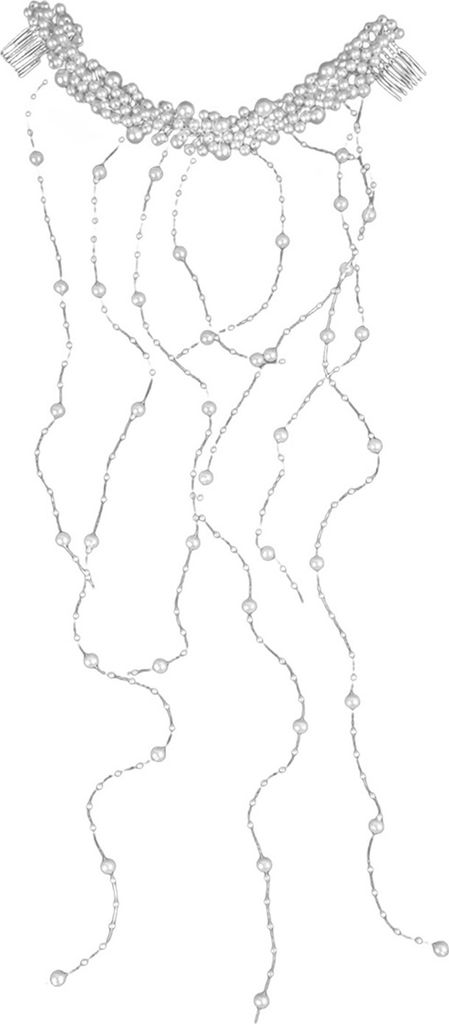 Faux Perle Haar Kamm Quaste Handgemachte Braut Perlen Fransen Stirnband Hochzeit Braut Kopfschmuck Frauen Schmuck Haar Zubehör