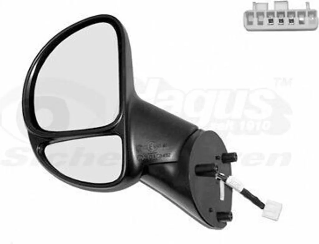 Remplacement rétroviseur gauche Fiat Multipla 186 Van Wezel 1640805 Complet