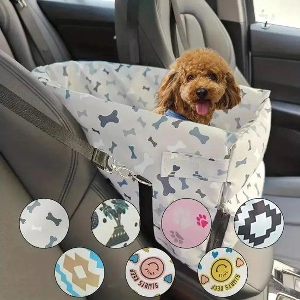 Coussin imperméable pour chien 100x70 cm déhoussable et robuste gris