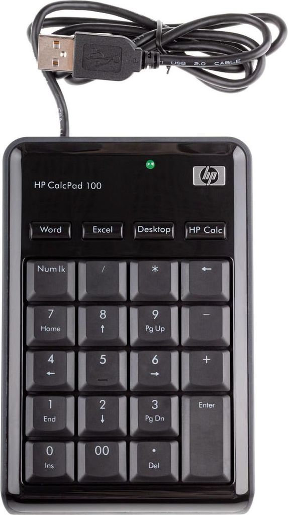 HP-CalcPad 100 Ziffernblock für Notebook, kein Ladegerät oder Batterien nötig