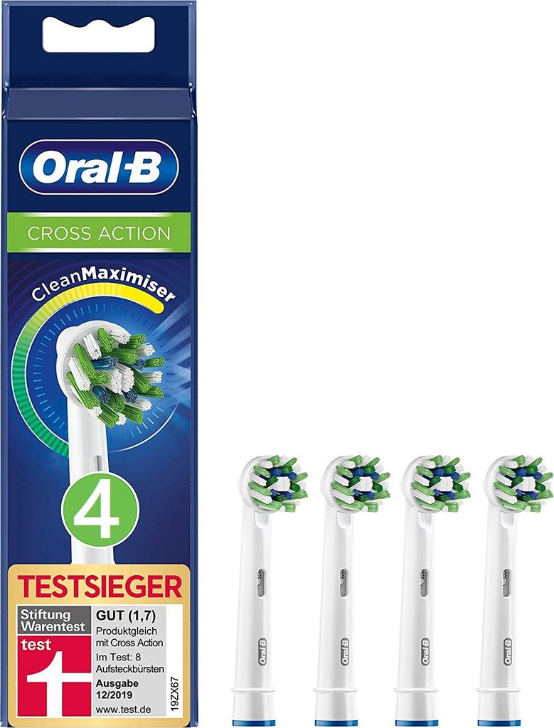 Oral-B Aufsteckbürsten Cross Action Normal 3+1