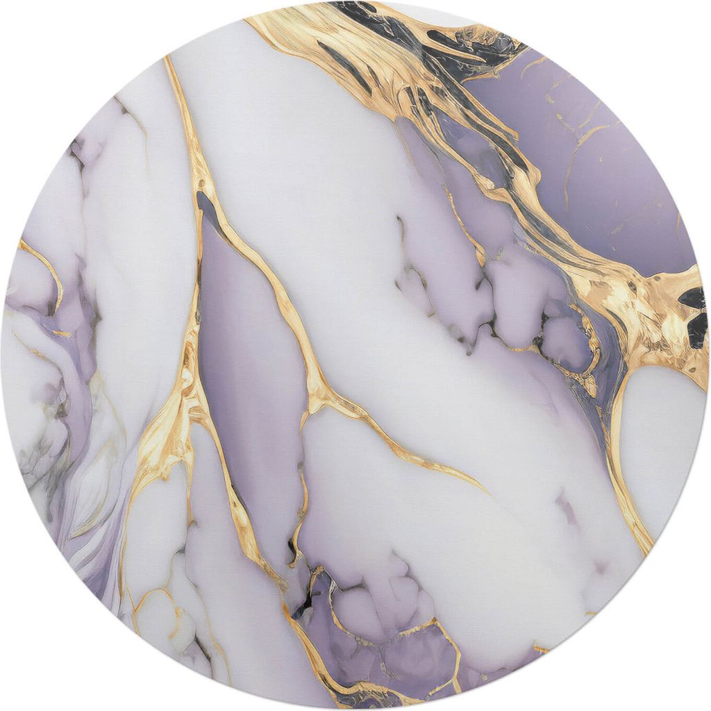 Marmorwellen – Bodenschutzmatte – Stuhlunterlage – Bürostuhlmatte – Rutschfeste Bodenmatte – Schutzmatte für Hartboden – fi 100 cm