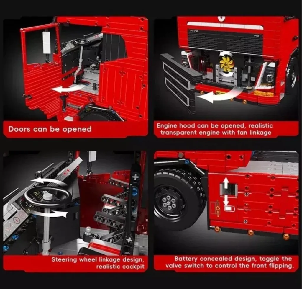 Camion Télécommandé Modèle Réduit XXL Technique de 4868 Pièces - 3