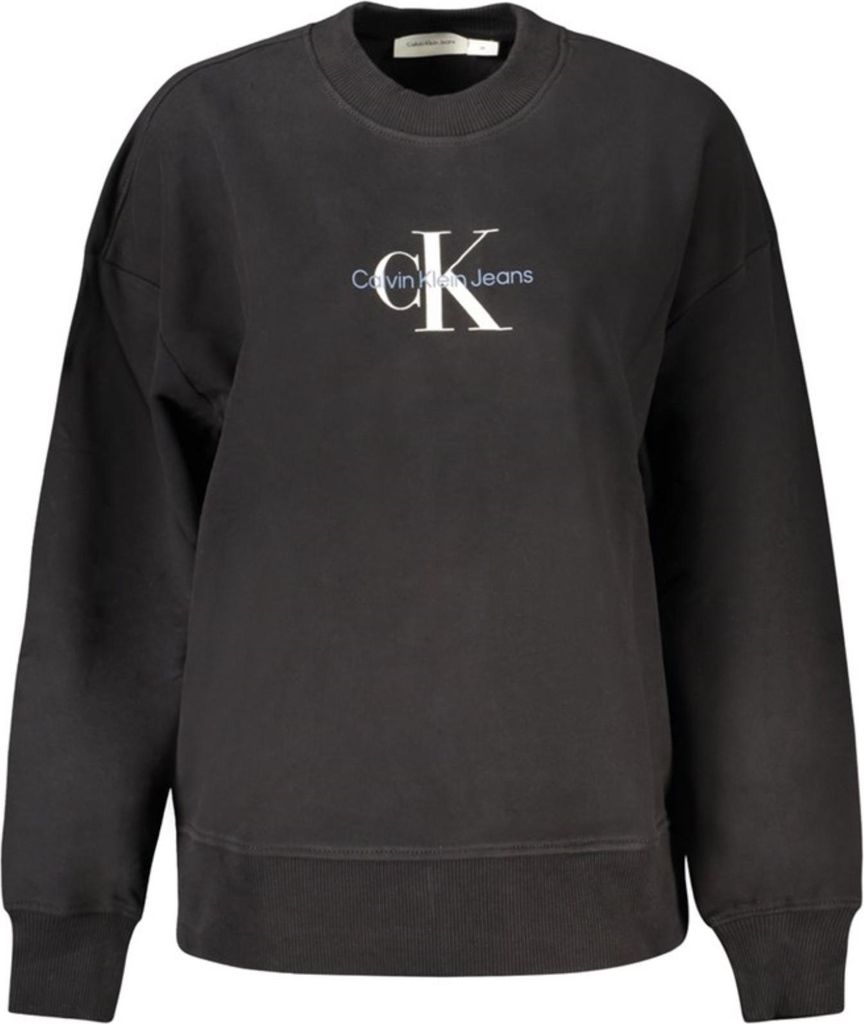 Calvin Klein Damen LANGARM-SWEATSHIRT Schwarz J20J224177_NEBEH : Größe - L Größe: L