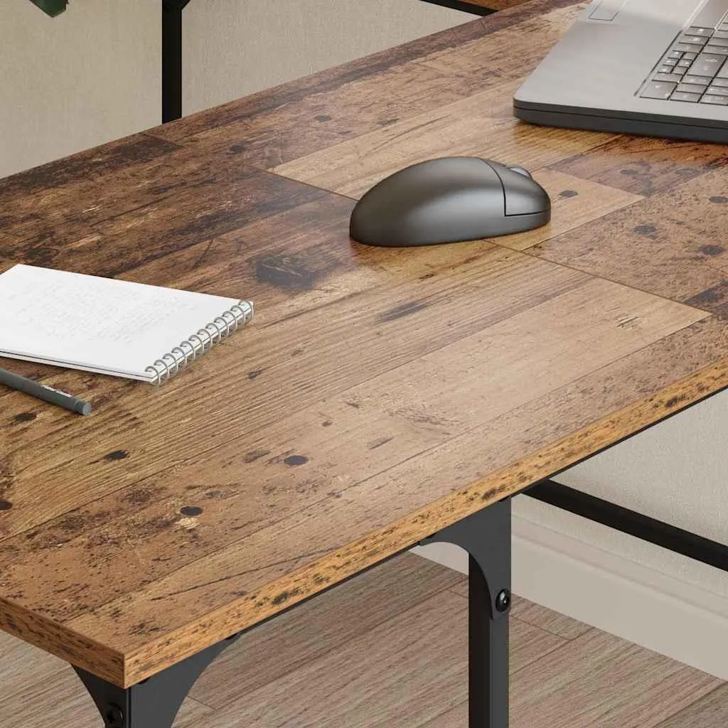 Scrivania Industriale SYFAX™ Legno Vecchio 139 cm in Multistrato - 4