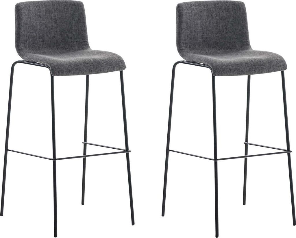 CLP 2er Set Barhocker Hover stapelbar Stoffbezüge Produktbild 