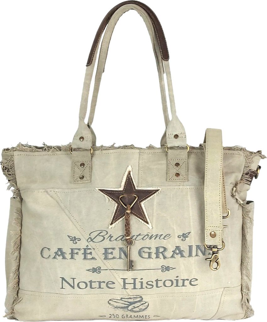 Sunsa Damen große Handtasche. XXL Tasche aus Canvas & Produktbild 