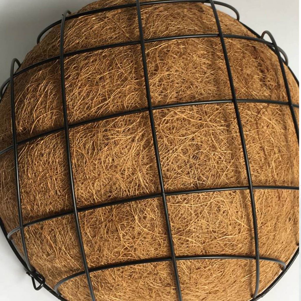 Hängenden Korb Blumentopf Hälfte Runde Draht Pflanzenhalter mit Kette für Porch Garten Balkon Dekoration (12in Dia 30cm Höhe)