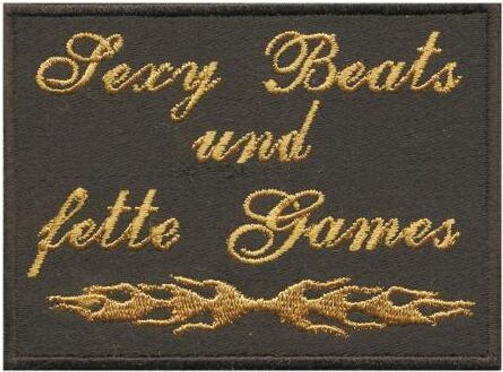 Aufnäher - Sexy Beats... - 06059 - Gr. ca. 9 x 7 cm - Patches Stick Applikation