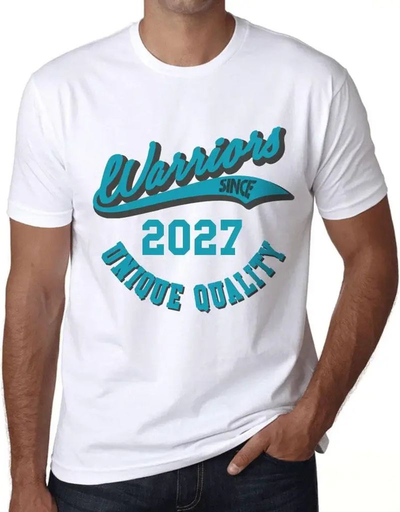 Herren Grafik T-Shirt Warriors seit 2027 – Warriors Since 2027 – Öko-Verantwortlich Vintage Jahrgang Kurzarm Lustige Druck Geburtstag Geschenk...