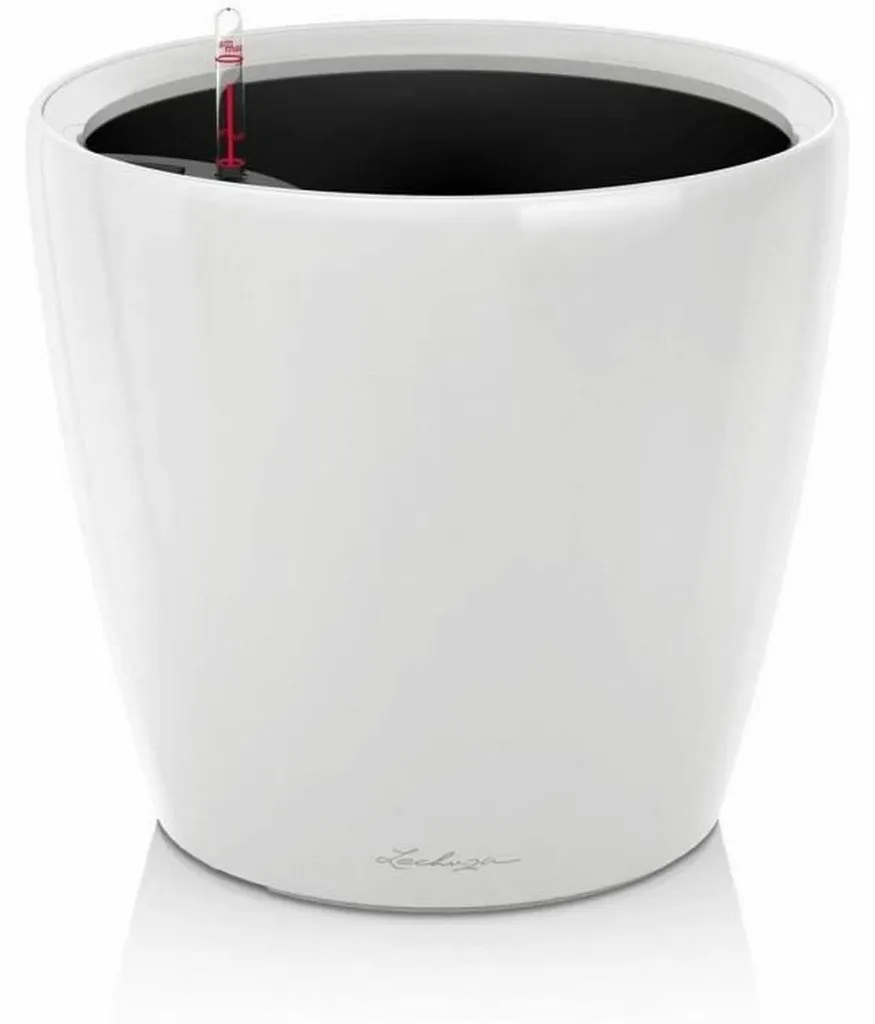 Pot de fleurs pour terrasse et salon Lechuza blanc Ø 49,5 cm robuste
