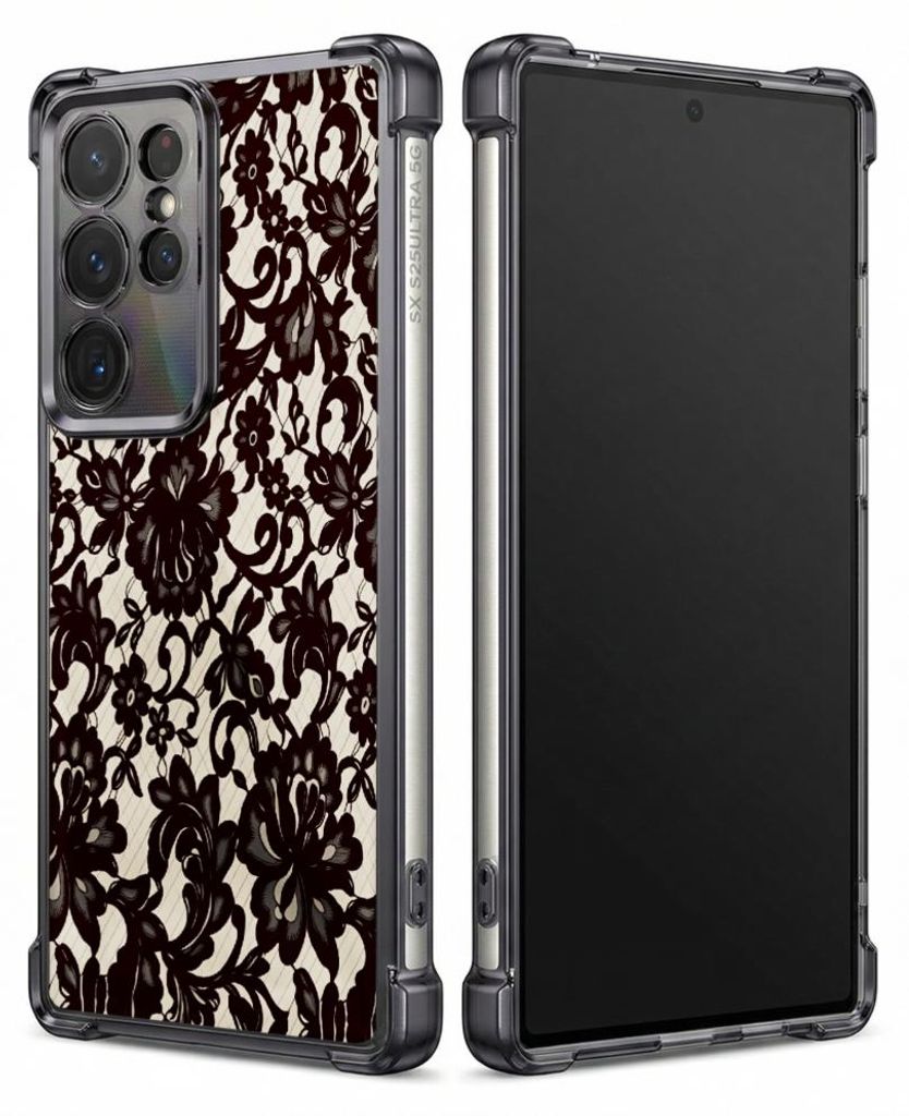 Personalisierte Hülle mit Bild für Samsung Galaxy S24 FE Elektroplattiert TPU Stoßdämpfer Handyhülle mit Hülle mit Blumenmuster