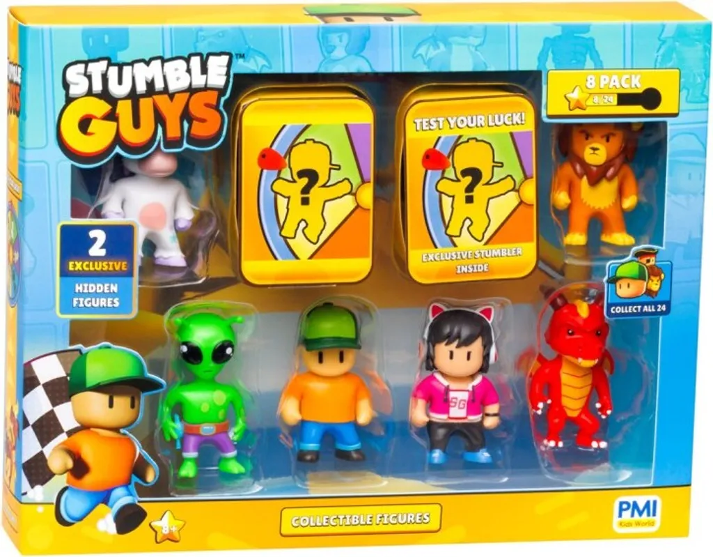 Coffret cadeau Stumble Guys figurines pack de 8 - Idéal pour anniversaire