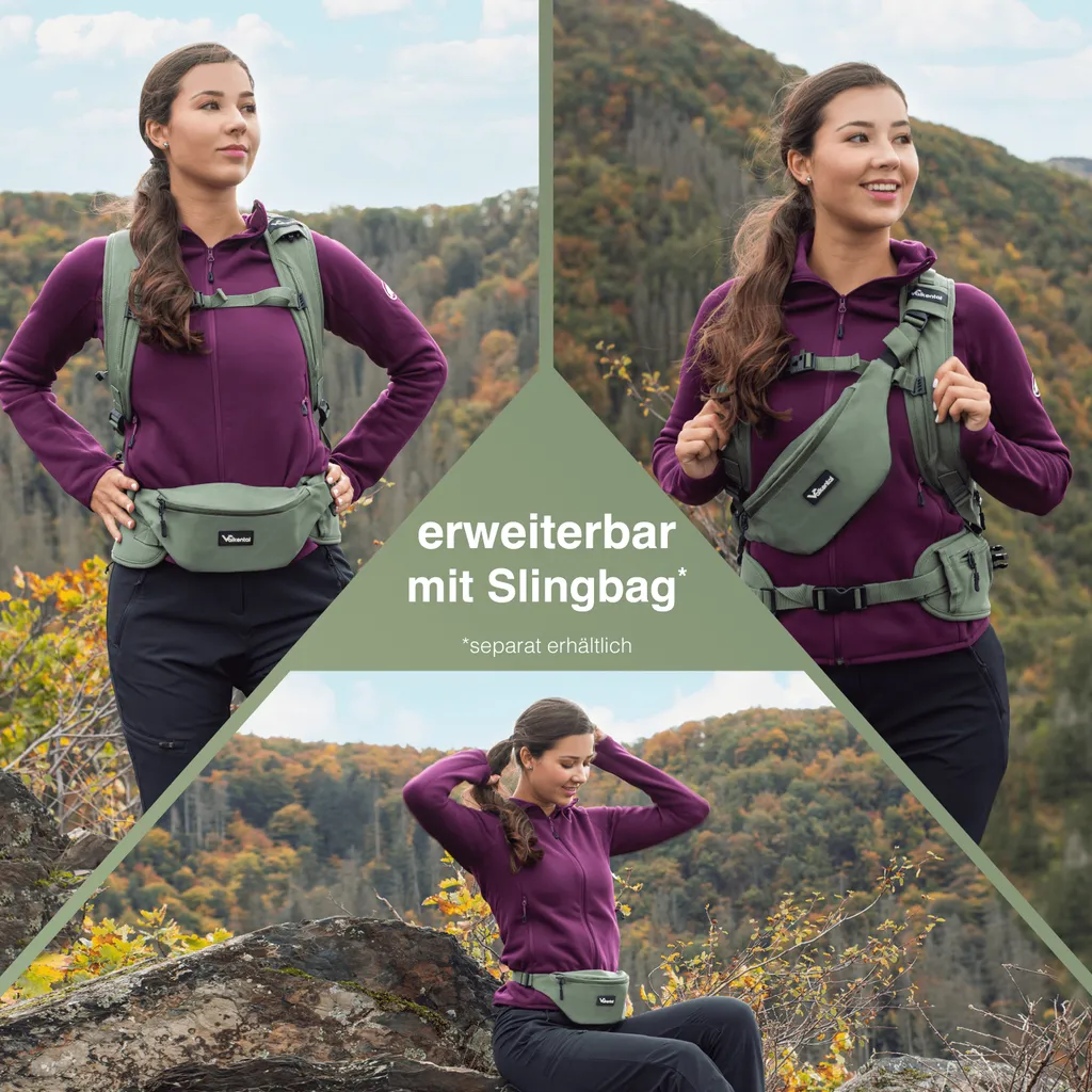 Sac à dos de randonnée polyvalent Valkental Explorer V22 Vert