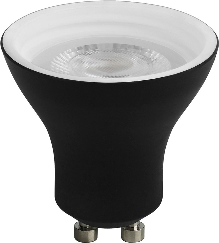 LED Leuchtmittel Deep-Deco Reflektor Schwarz 4,9W GU10 550lm warmweiß 3000K 36°