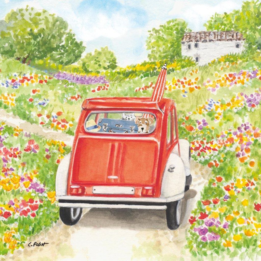 Servietten 33x33 cm - Bon Voyage!