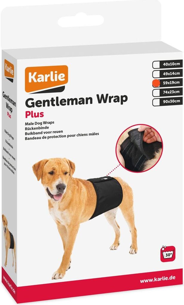 Karlie Majtki przeciw nietrzymaniu moczu dla psów czarne Zdjęcie produktu 