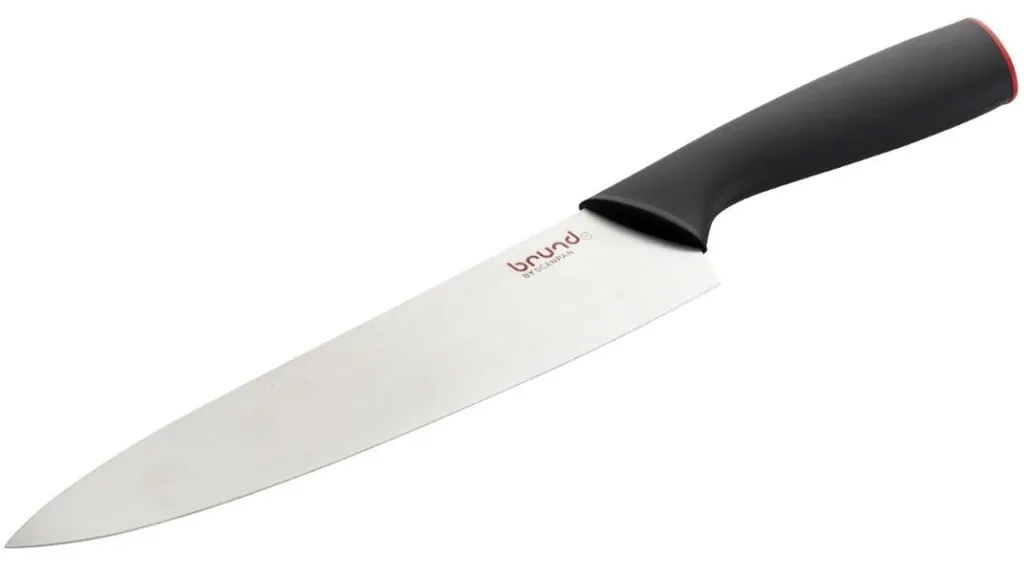 Couteau de chef 20 cm Brund Easy Cut en acier inox et housse de protection