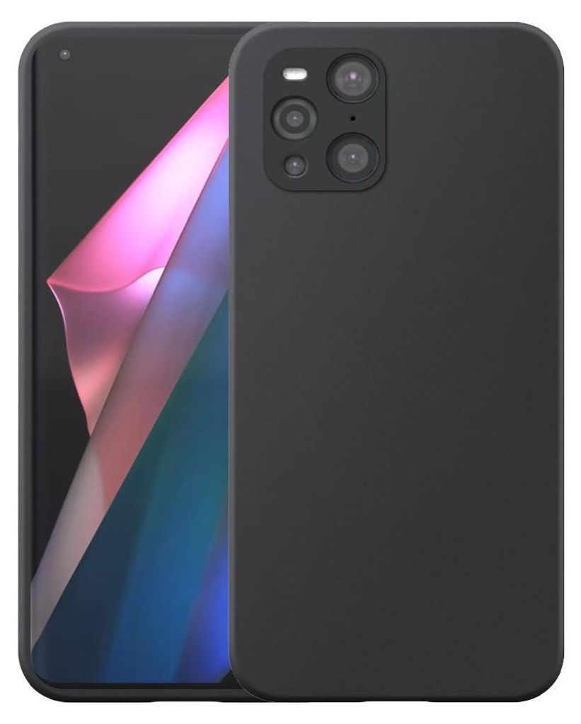 Vhodné pre Oppo Find X3 Pro Phone Case Black Flexibilné Obrázok produktu 