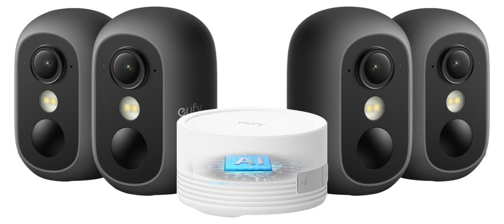 eufyCam C35 Black 4-Kamera-Set Black Produktbild 