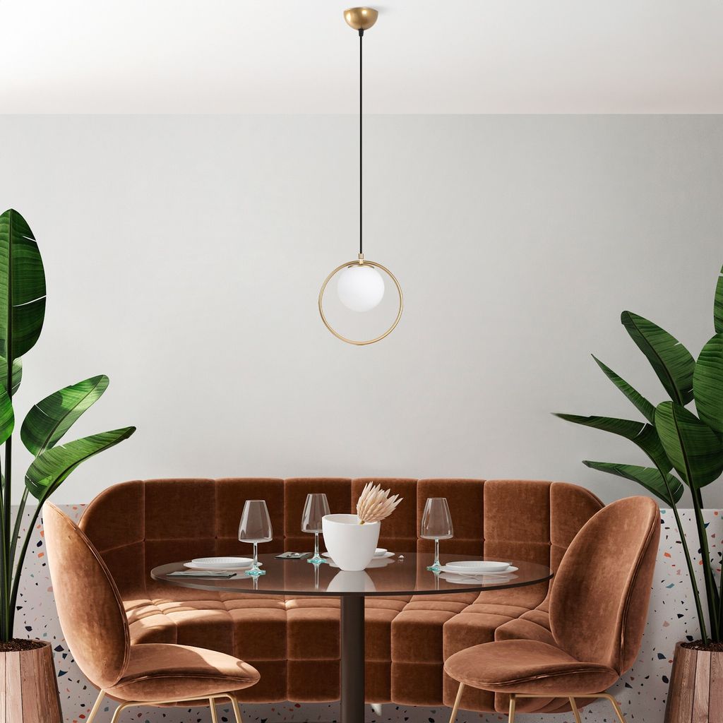 Opviq, Dolunay - 4492, Kronleuchter, Gold, METALLKÖRPER, 15 x 15 x 30 - 126 cm