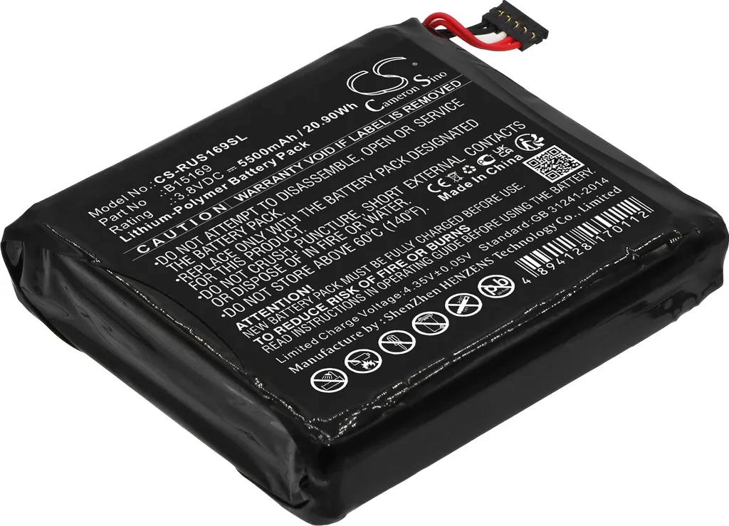Batterie TECHTEK pour Ring Outdoor Security Cam remplace B15169 3.65V - 2