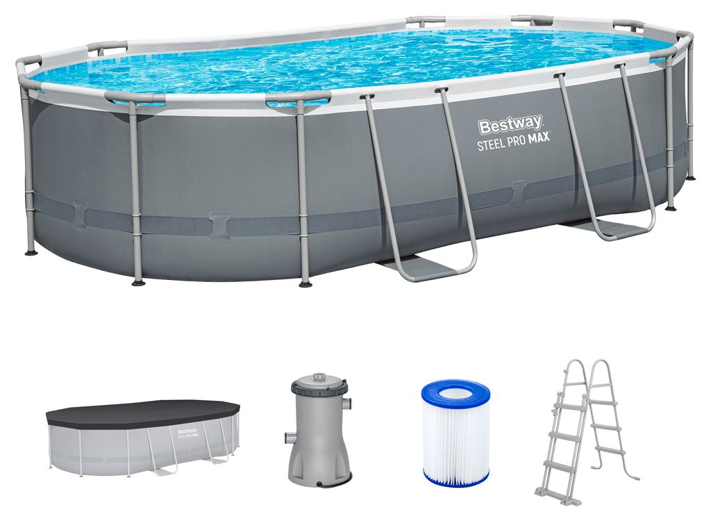 Bestway® Steel Pro MAX™ Frame Pool Komplett-Set mit Produktbild 