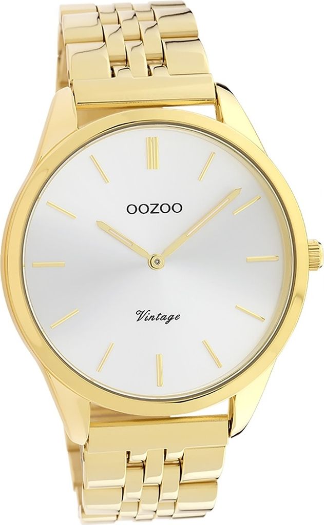 Oozoo Metall Damen Uhr shine Analog Quarzuhr Armband gold Timepieces D2UOC9986A