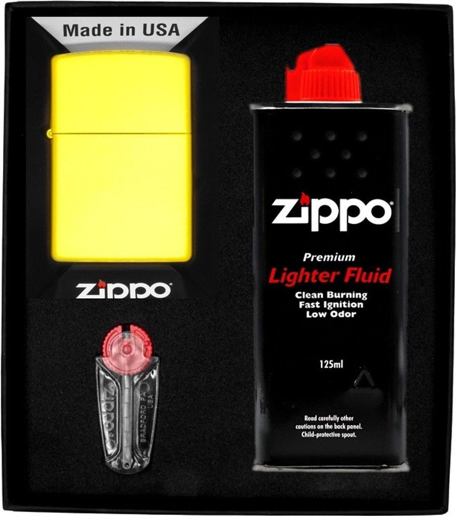 ZIPPO Feuerzeug-Set SUNFLOWER Geschenk No1