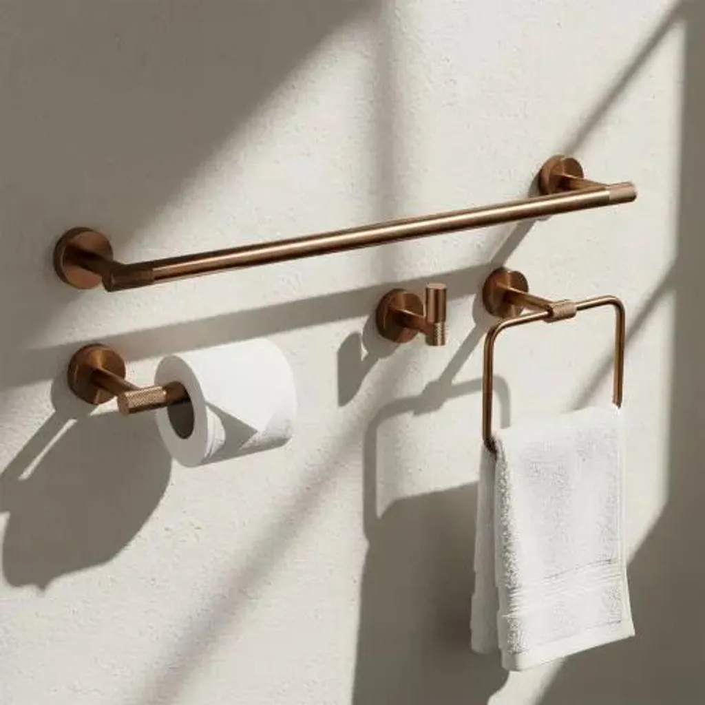 Elegante Accessori da bagno realizzati a mano 4 elementi Moderno - 1