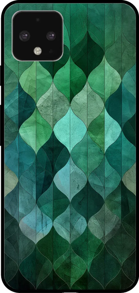 Google Pixel 4 XL Case Green Leaf - Custodia Morbida Verde Natura