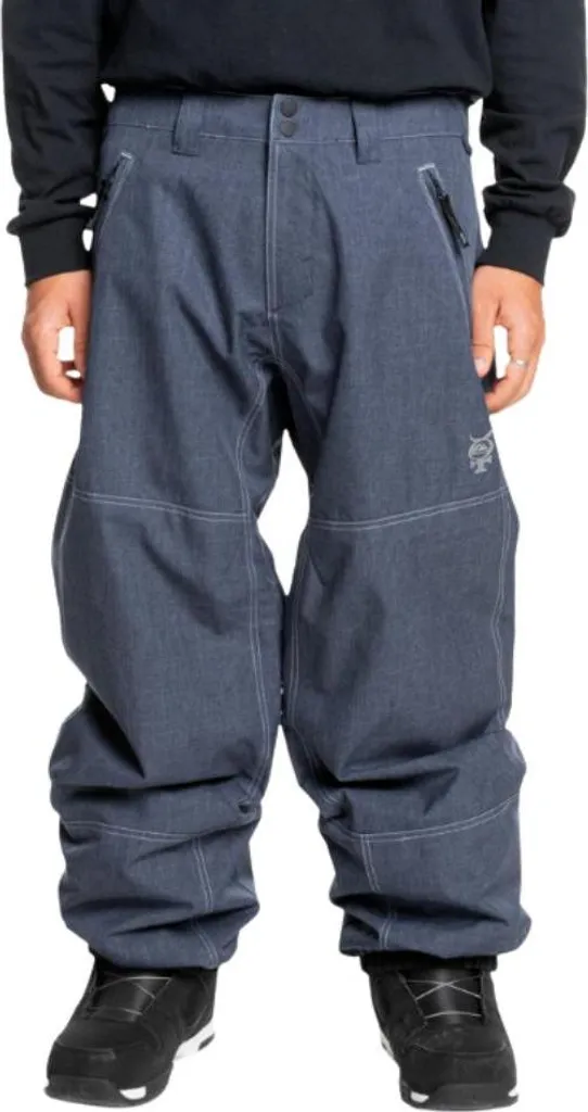 Jean Denim Homme Quiksilver Live Wire Pt XL en Coton Coupe Baggy Blue