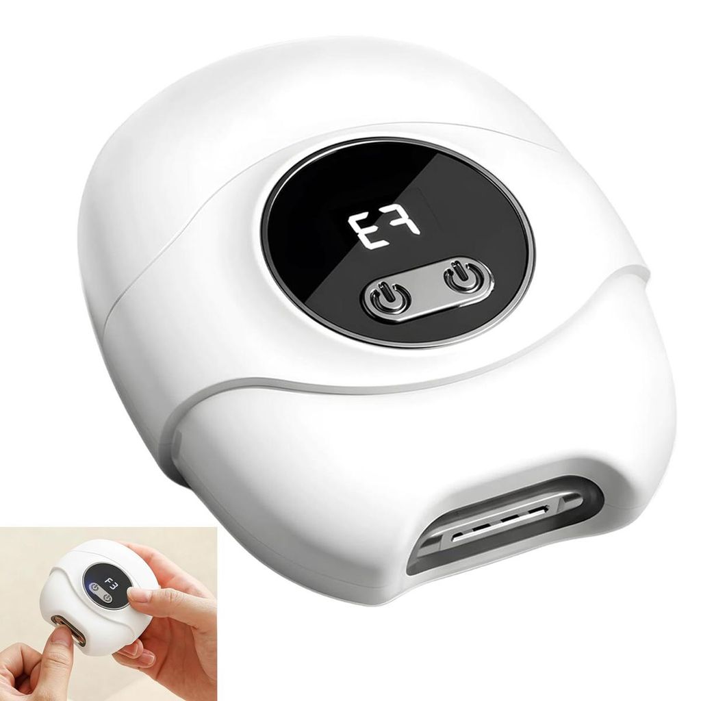 2-in-1 automatischer elektrischer Nagelknipser, 650 mAh Akku, 3 Geschwindigkeiten, LCD-Display, USB-Ladung, sicher, für Babys, Kinder & Senioren