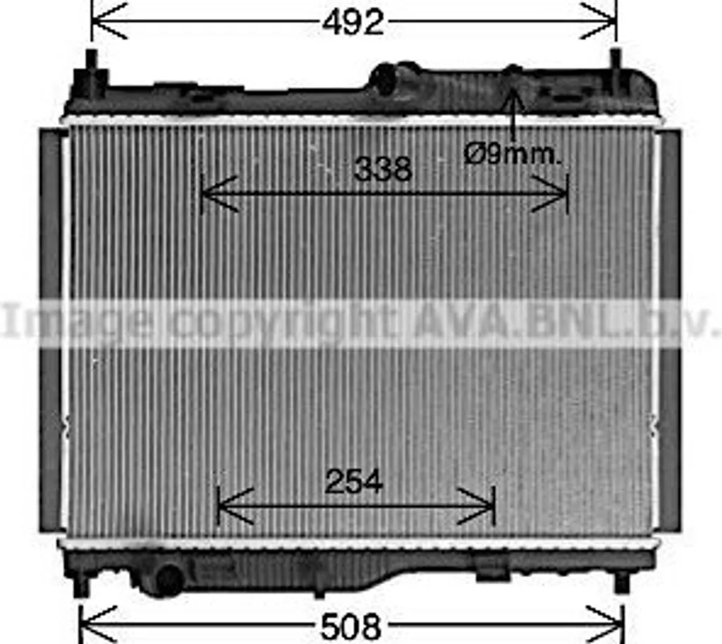 Radiateur moteur en aluminium pour Ford Transit Courier et Puma