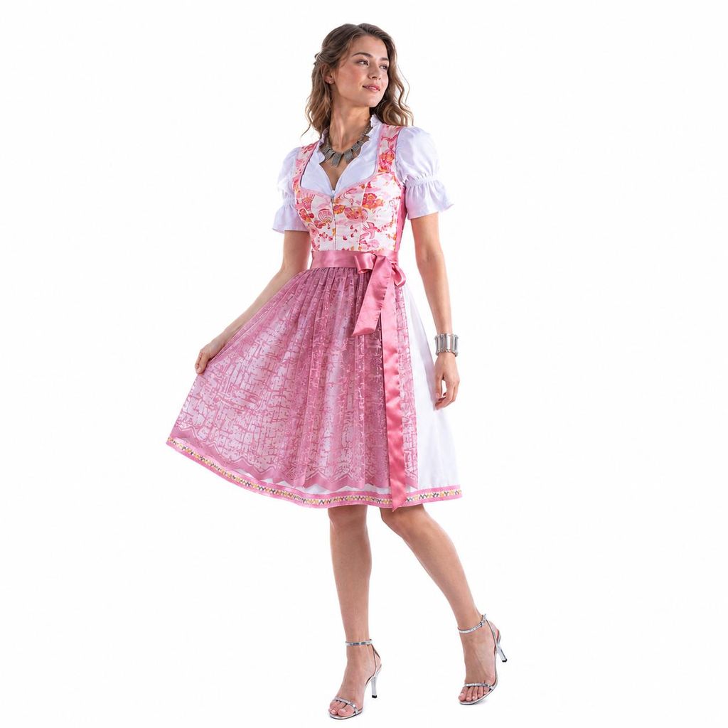 2-teiliges Trachtenkleid (Kleid + Schürze) in Produktbild  KI-generiertes Bild