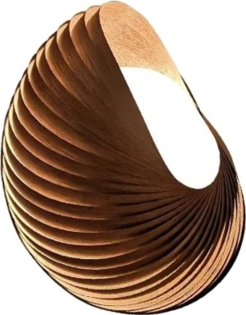 Lampe murale LED design bois rond 25cm - Éclairage d'ambiance moderne