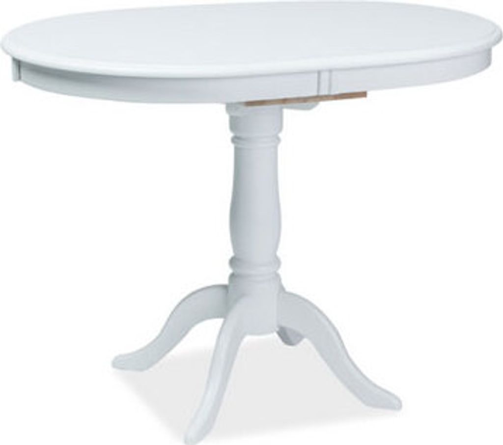 Esstisch Küchentisch Dello 100-129x70x75cm weiß ausziehbar